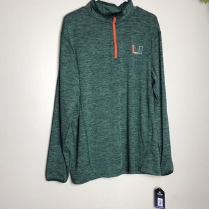 NWT Size L University of Miami Athletic Pullover